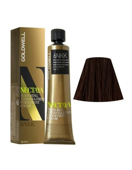 Goldwell - Tinte Nectaya Enriched Naturals TB 6NKK Rubio Oscuro Cobrizo Intenso 60 ml