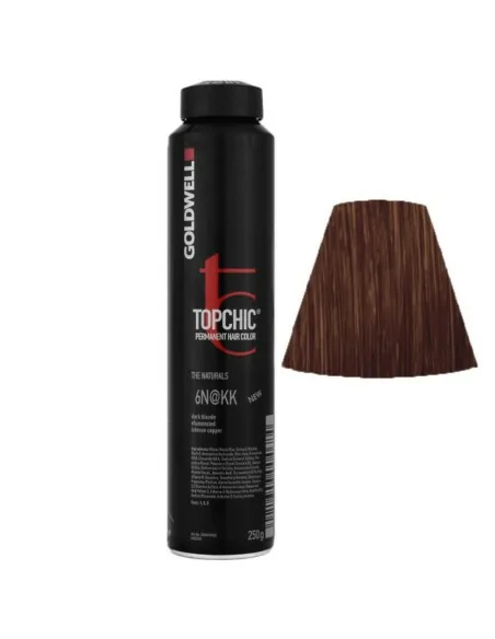 Goldwell - Topchic 6N@KK Rubio Oscuro Brillante | Plomizo Intenso 250 ml