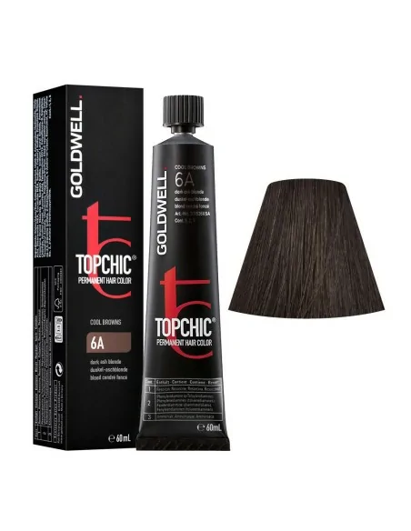 Goldwell - Topchic 6A Rubio Ceniza Oscuro 60 ml