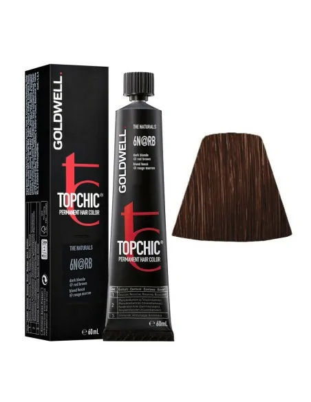 Goldwell - Topchic 6N@RB Rubio Oscuro | Rojo Marrón 60 ml
