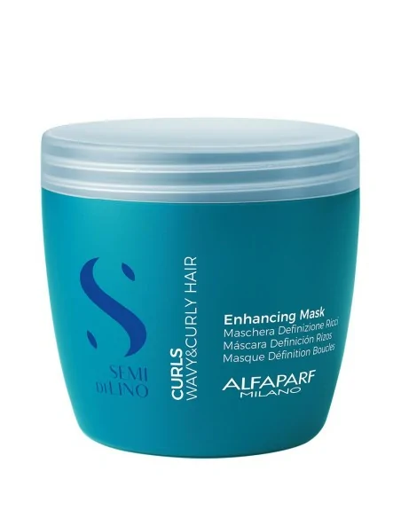Alfaparf - Mascarilla para Rizos Semi di Lino Curls Enhancing Mask 500 ml