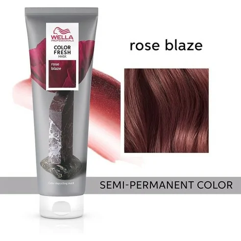 Wella - Mascarilla de Color - Color Fresh Rose Blaze 150 ml