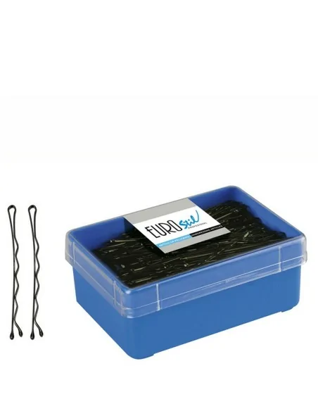 Eurostil - 0161250 - Caja 150 Clips Negro 65 mm