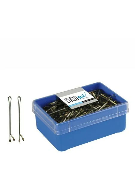 Eurostil - 01604 - Caja 300 Clips Bola Bronce 50 mm