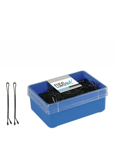 Eurostil - 01604/50 - Caja 300 Clips Bola Negro 50 mm