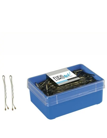 Eurostil - 01610 - Caja 300 Clips Bronce 50 mm