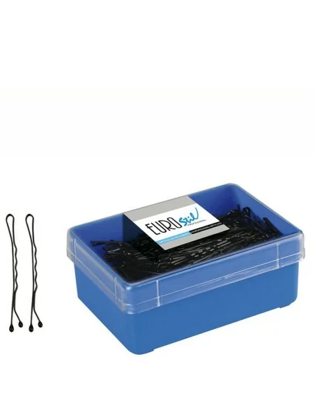 Eurostil - 01610/50 - Caja 300 Clips Negro 50 mm