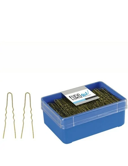 Eurostil - 01616 - Caja 400 Horquillas Invisibles Bronce 55 mm