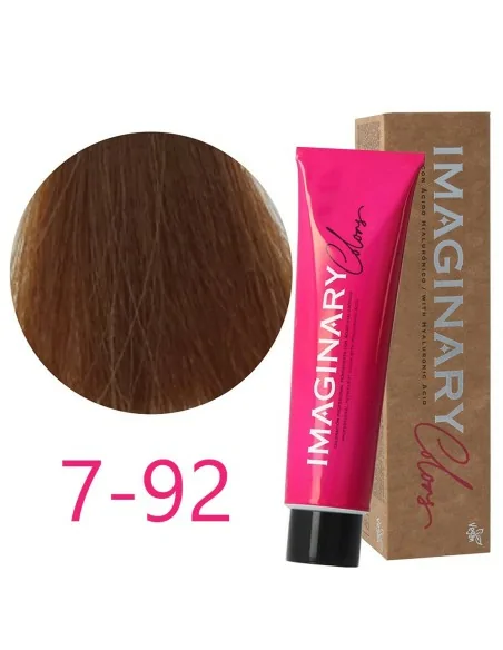 Imaginary Colors - Colorante Permanente Colore Cioccolato 7-92 Biondo Terra Iridescente 100 ml