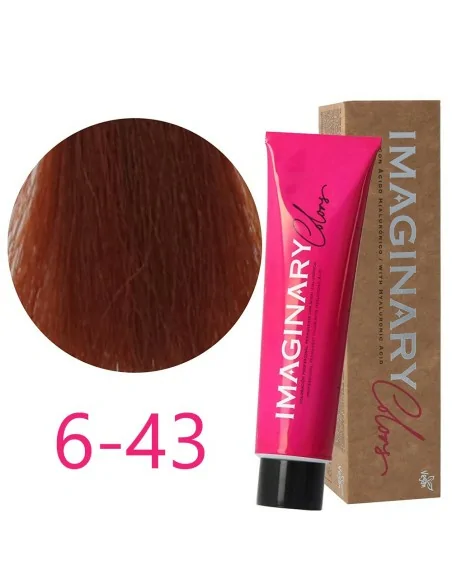 Imaginary Colors - Corante Permanente Cor Cobre 6-43 Loiro Dourado Escuro 100 ml