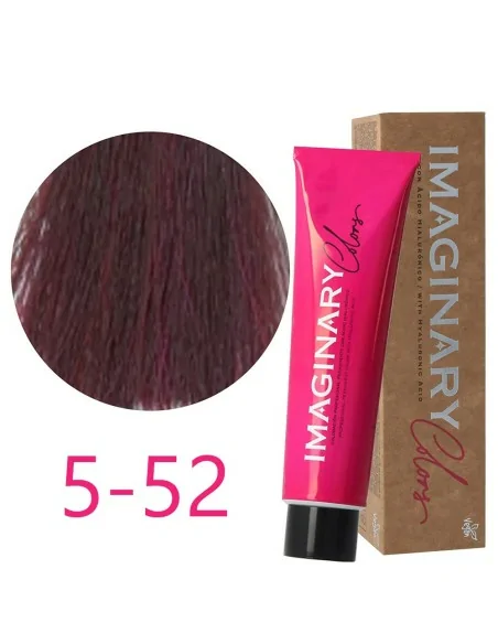 Imaginary Colors - Rouge et Violet Couleur Colorant 5-52 Brun Clair Acajou Violet 100 ml
