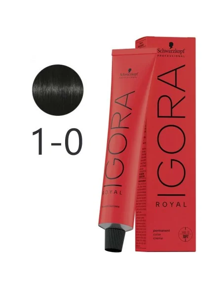Schwarzkopf - Permanent Dye Igora Royal 1-0 Natural Black 60 ml