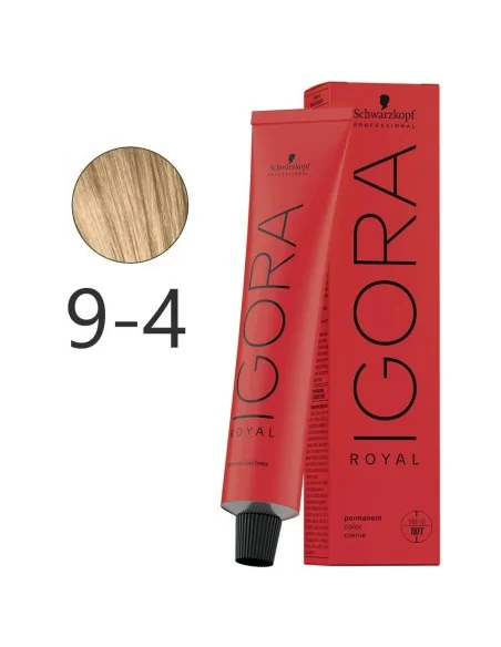 Schwarzkopf - Corante Permanente Igora Royal 9-4 Loira Muito Leve Bege 60 ml