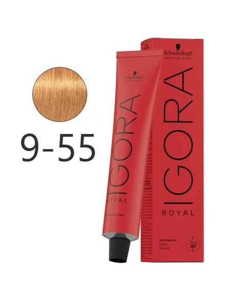 Schwarzkopf - Tintura Permanente Igora Royal 9-55 Biondo Molto Chiaro Oro Intenso 60 ml