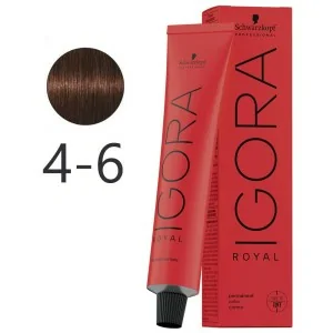 Schwarzkopf - Dauerfarbstoff Igora Royal 4-6 Braun Mittelbraun 60 ml