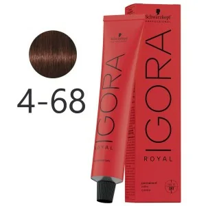 Schwarzkopf - Dauerfarbstoff Igora Royal 4-68 Kastanie Mittelbraun Rot 60 ml