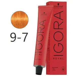 Schwarzkopf - Colorant Permanent Igora Royal 9-7 Très Clair Blond Cuivre 60 ml