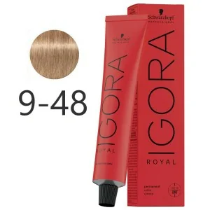 Schwarzkopf - Colorant Permanent Igora Royal 9-48 Blond Très Clair Beige Rouge 60 ml