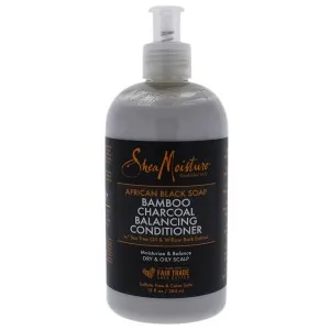 Shea Moisture - Acondicionador de Limpieza Profunda African Black Soap Bamboo Charcoal 384 ml