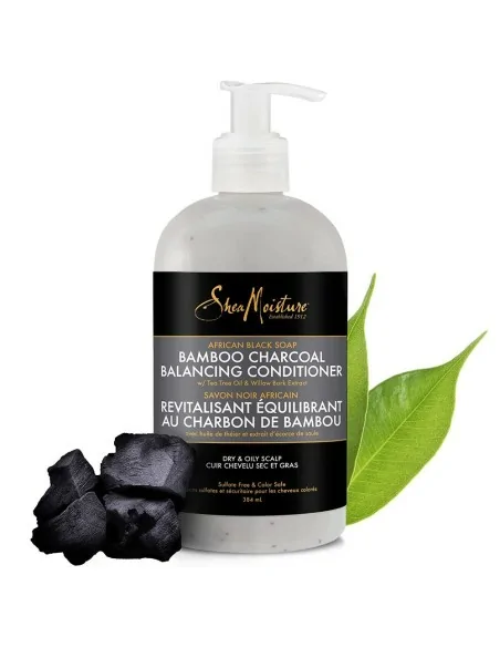 Shea Moisture - African Black Soap Bamboo Charcoal Conditioner 384 ml