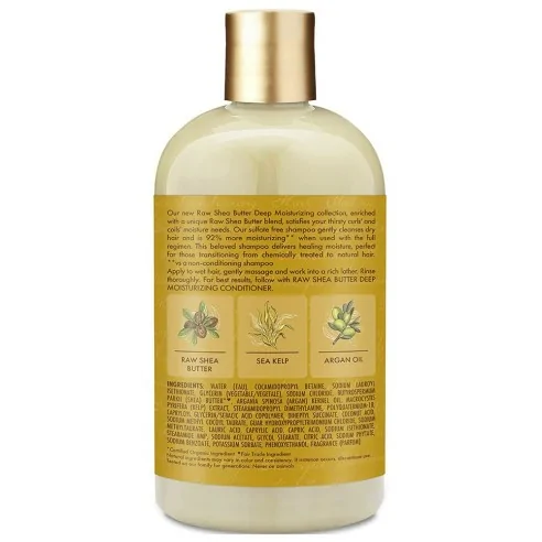 Shea Moisture - Champú Hidratante Raw Shea Butter 384 ml | Coserty.com