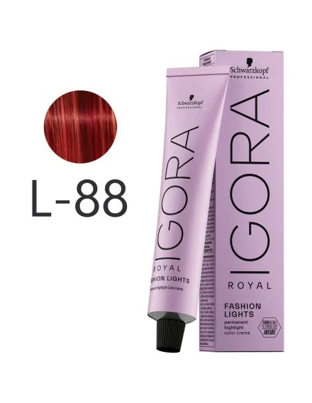 Schwarzkopf - Tinte Igora Royal Fashion Lights L-88 Rojo Intenso 60 ml