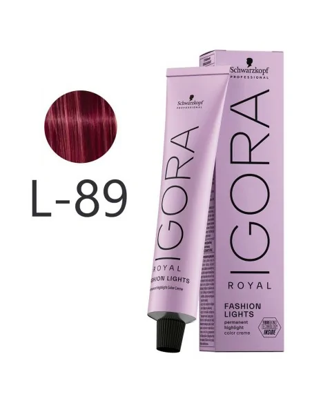 Schwarzkopf - Tinte Igora Royal Fashion Lights L-89 Rojo Violeta 60 ml
