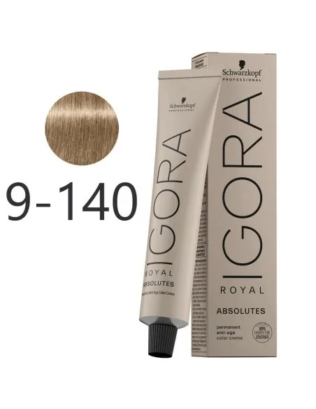 Schwarzkopf - Tinte Igora Royal Absolutes 9-140 Rubio Muy Claro Ceniza Beige Natural 60 ml
