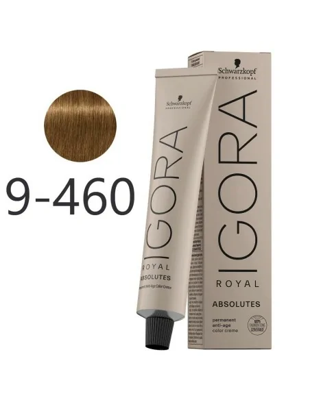 Schwarzkopf - Tinte Igora Royal Absolutes 9-460 Rubio Muy Claro Beige Marrón Natural 60 ml