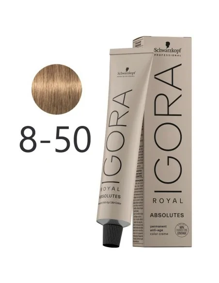 Schwarzkopf - Tinte Igora Royal Absolutes 8-50 Rubio Claro Dorado Natural 60 ml