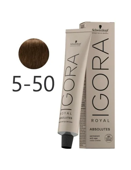 Schwarzkopf - Tinte Igora Royal Absolutes 5-50 Castaño Claro Dorado Natural 60 ml