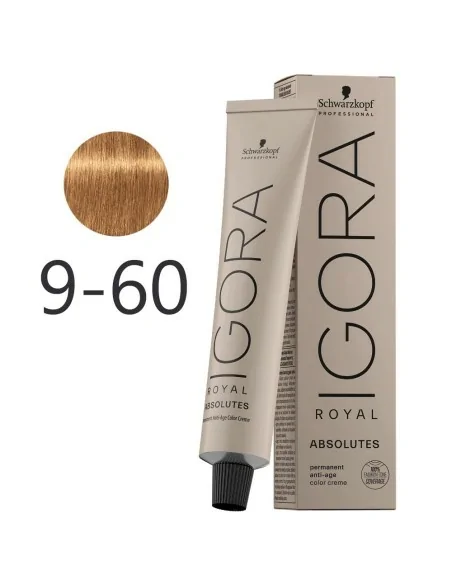 Schwarzkopf - Tinte Igora Royal Absolutes 9-60 Rubio Muy Claro Marrón Natural 60 ml