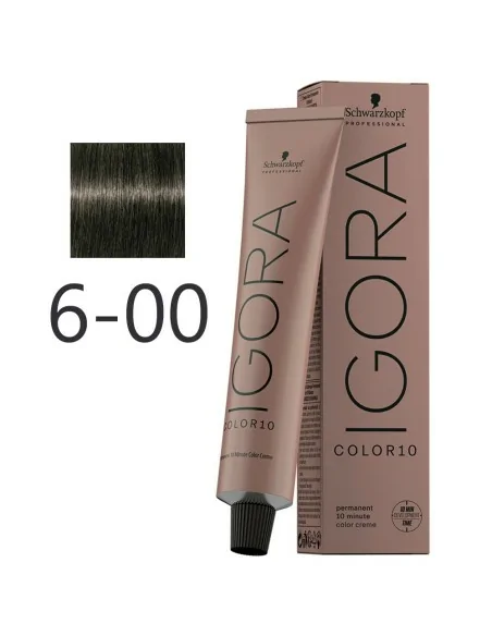 Schwarzkopf - Tinte Igora Color10 6-00 Rubio Oscuro Natural Intenso 60 ml