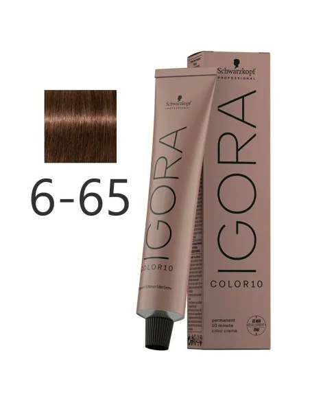 Schwarzkopf - Tinte Igora Color10 6-65 Rubio Oscuro Marrón Dorado 60 ml