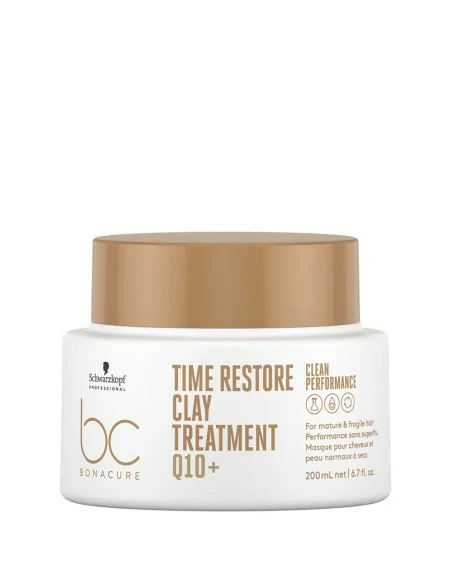 Schwarzkopf - Mascarilla de Arcilla Antiedad BC Bonacure Q10+ Time Restore 200 ml