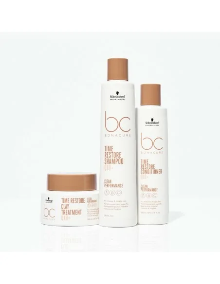 Schwarzkopf - Champú Antiedad BC Bonacure Clean Q10+ Time Restore 250 ml