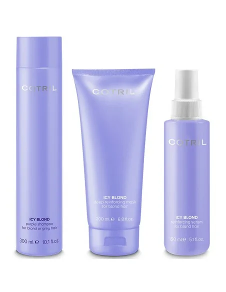 Cotril - Pack Icy Blond Champú 300 ml + Mascarilla 200 ml + Serum 150 ml