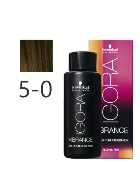 Schwarzkopf - Tonalizador Igora Vibrance 5-0 Castaño Claro Natural 60 ml