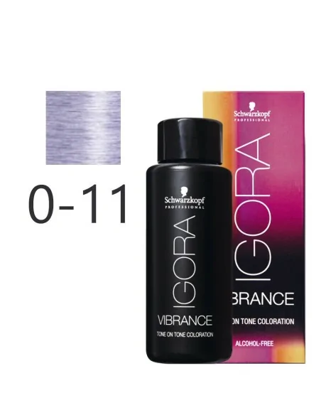 Schwarzkopf - Tonalizador Igora Vibrance 0-11 Concentrado Ceniza 60 ml