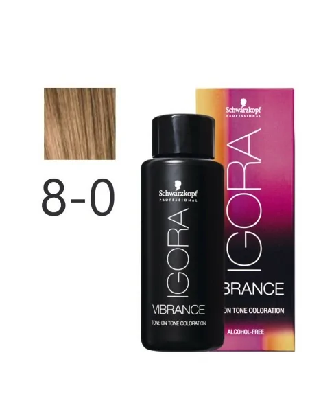 Schwarzkopf - Tonalizador Igora Vibrance 8-0 Rubio Claro Natural 60 ml
