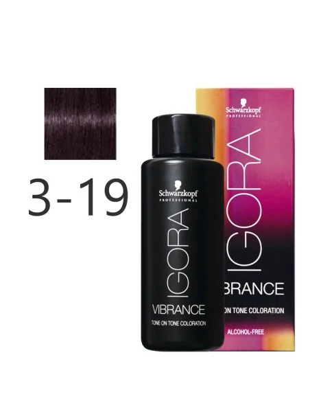 Schwarzkopf - Tonalizador Igora Vibrance 3-19 Castaño Oscuro Ceniza Violeta 60 ml