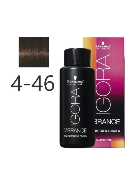Schwarzkopf - Tonalizador Igora Vibrance 4-46 Castaño Medio Beige Chocolate 60 ml