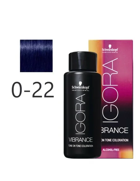 Schwarzkopf - Tonalizador Igora Vibrance 0-22 Concentrado Humo 60 ml