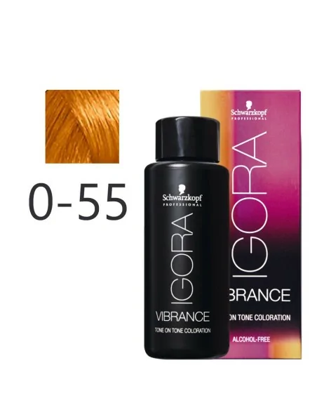 Schwarzkopf - Tonalizador Igora Vibrance 0-55 Concentrado Dorado 60 ml