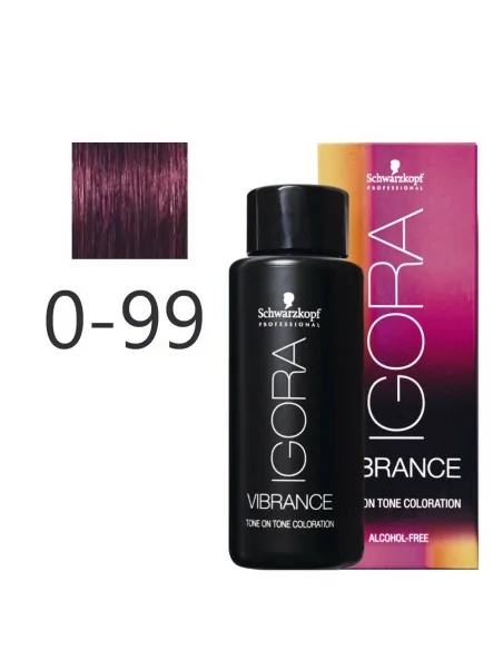 Schwarzkopf - Tonalizador Igora Vibrance 0-99 Concentrado Violeta 60 ml