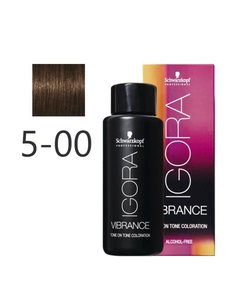 Schwarzkopf - Tonalizador Igora Vibrance 5-00 Castaño Claro Natural Intenso 60 ml