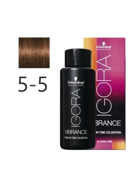 Schwarzkopf - Tonalizador Igora Vibrance 5-5 Castaño Claro Dorado 60 ml