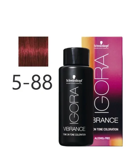 Schwarzkopf - Tonalizador Igora Vibrance 5-88 Castaño Claro Rojo Intenso 60 ml