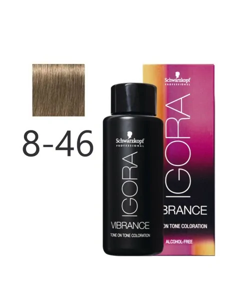 Schwarzkopf - Tonalizador Igora Vibrance 8-46 Rubio Claro Beige Chocolate 60 ml