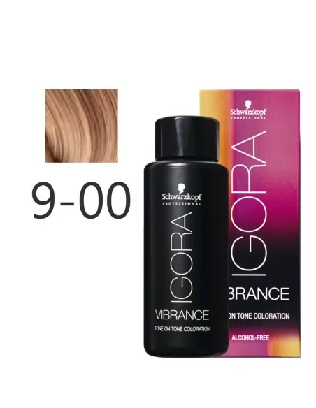Schwarzkopf - Tonalizador Igora Vibrance 9-00 Rubio Muy Claro Natural Intenso 60 ml